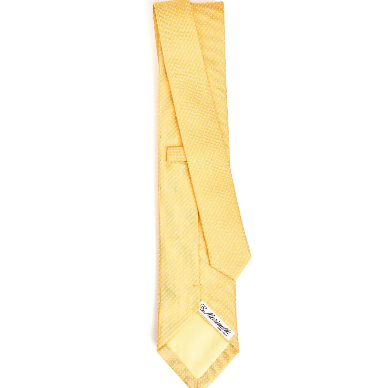 E.Marinella CRAVATTE|Cravatte In Seta Jacquard|CRAVATTA CERIMONIA IN SETA JACQUARD GIALLA Micro pois