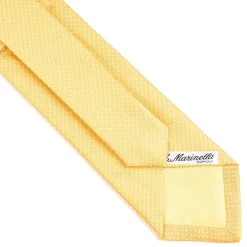 E.Marinella CRAVATTE|Cravatte In Seta Jacquard|CRAVATTA CERIMONIA IN SETA JACQUARD GIALLA Micro pois
