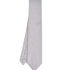 E.Marinella CRAVATTE|Cravatte In Seta Jacquard|CRAVATTA CERIMONIA In seta jacquard grigio chiaro