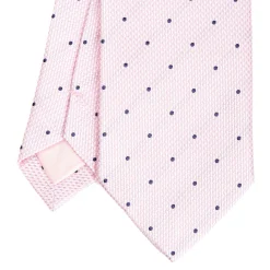 E.Marinella CRAVATTE|CRAVATTA CERIMONIA IN SETA JACQUARD ROSA Pois