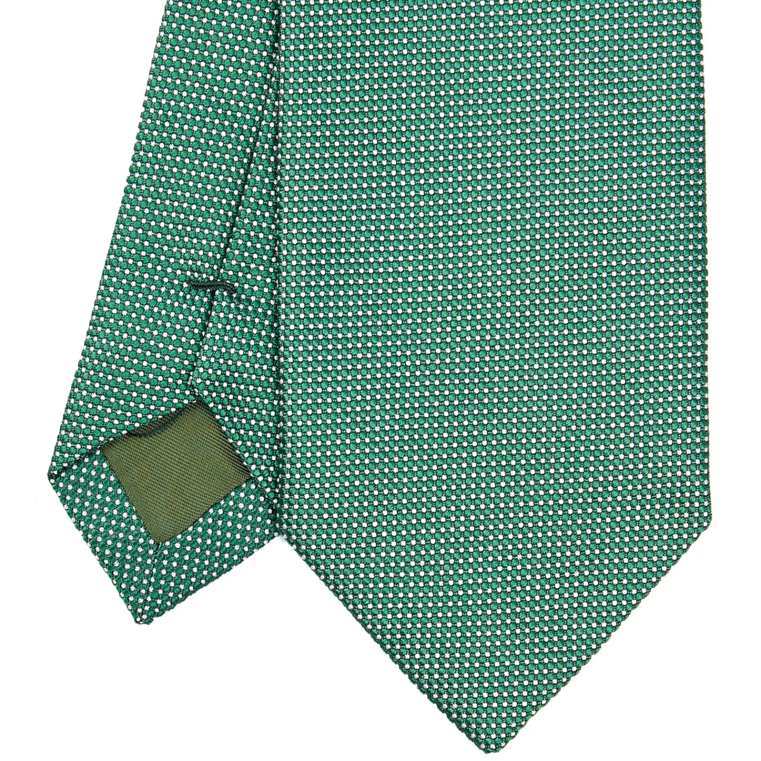 E.Marinella CRAVATTE|Cravatte In Seta Jacquard|CRAVATTA CERIMONIA IN SETA JACQUARD VERDE CHIARO Microfantasia geometrica
