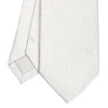 E.Marinella CRAVATTE|Cravatte In Seta Jacquard|CRAVATTA CERIMONIA IN SETA JACQUARD GRIGIO CHIARO Microfantasia geometrica