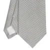 E.Marinella CRAVATTE|CRAVATTA CERIMONIA IN SETA JACQUARD GRIGIO CHIARO Microfantasia geoemtrica