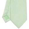 E.Marinella CRAVATTE|Cravatte In Seta Jacquard|CRAVATTA CERIMONIA IN SETA JACQUARD VERDE CHIARO Microfantasia geometrica