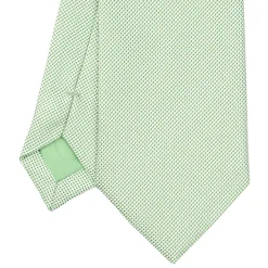 E.Marinella CRAVATTE|Cravatte In Seta Jacquard|CRAVATTA CERIMONIA IN SETA JACQUARD VERDE CHIARO Microfantasia geometrica