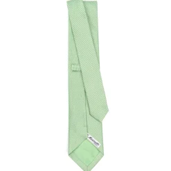 E.Marinella CRAVATTE|Cravatte In Seta Jacquard|CRAVATTA CERIMONIA IN SETA JACQUARD VERDE CHIARO Microfantasia geometrica