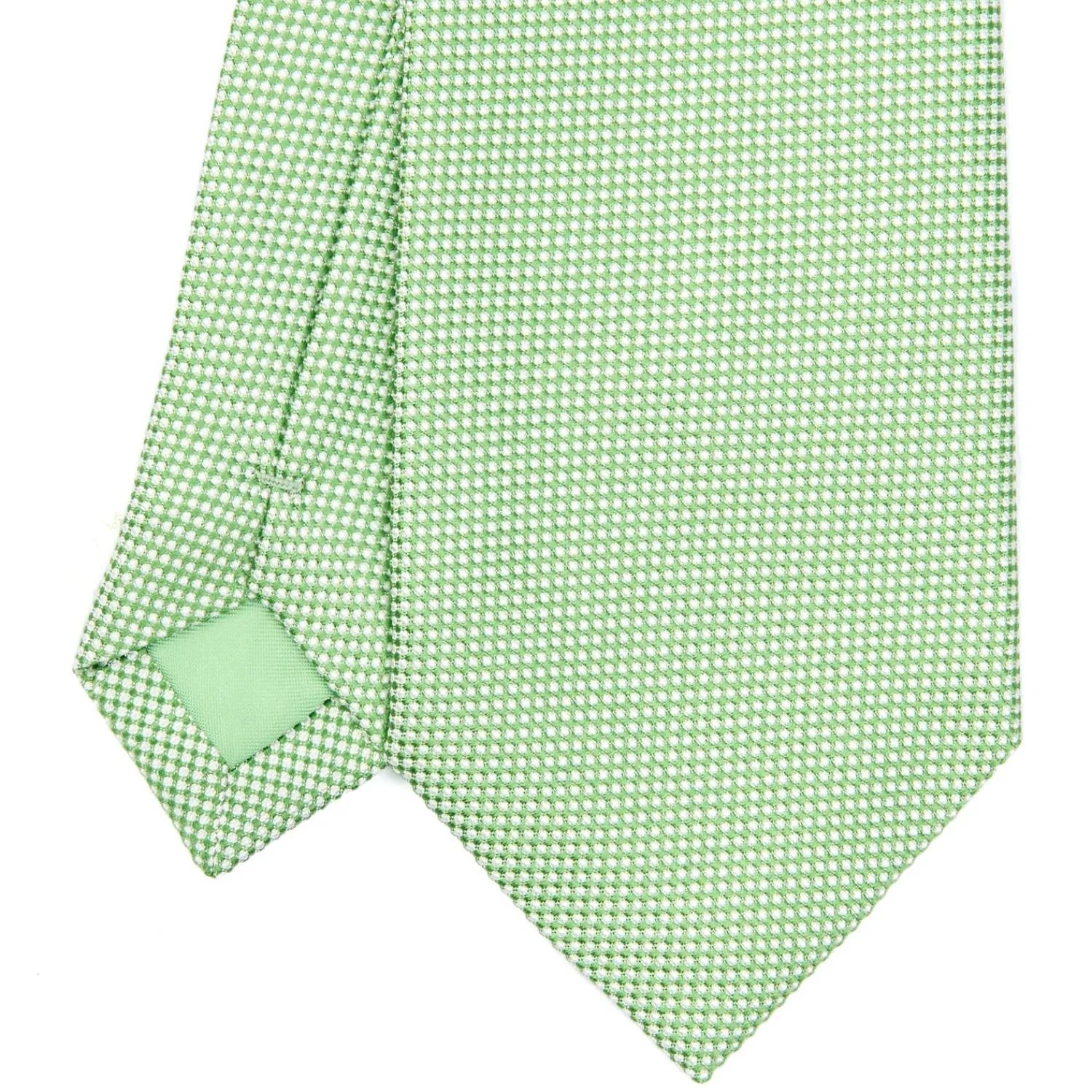 E.Marinella CRAVATTE|Cravatte In Seta Jacquard|CRAVATTA CERIMONIA IN SETA JACQUARD VERDE CHIARO Microfantasia geometrica