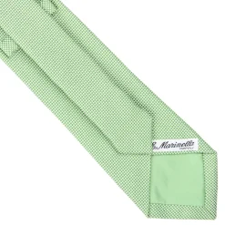 E.Marinella CRAVATTE|Cravatte In Seta Jacquard|CRAVATTA CERIMONIA IN SETA JACQUARD VERDE CHIARO Microfantasia geometrica