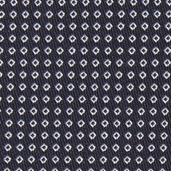 E.Marinella CRAVATTE|CRAVATTA CERIMONIA IN SETA JACQUARD BLU SCURO Microfantasia geometrica