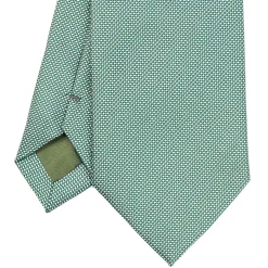 E.Marinella CRAVATTE|Cravatte In Seta Jacquard|CRAVATTA CERIMONIA IN SETA JACQUARD VERDE CHIARO Microfantasia geometrica