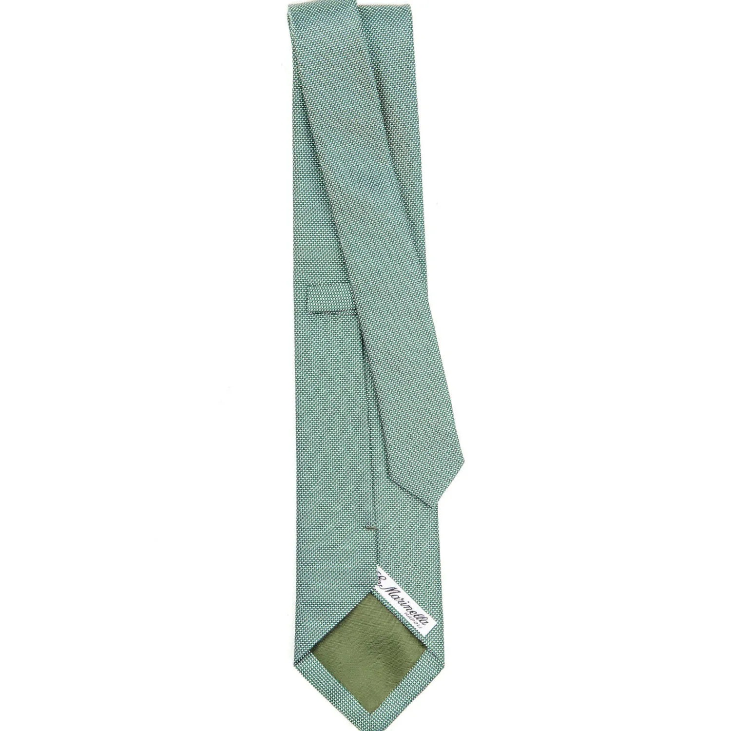E.Marinella CRAVATTE|Cravatte In Seta Jacquard|CRAVATTA CERIMONIA IN SETA JACQUARD VERDE CHIARO Microfantasia geometrica