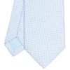 E.Marinella CRAVATTE|Cravatte In Seta Jacquard|CRAVATTA CERIMONIA IN SETA JACQUARD AZZURRA Microfantasia geometrica