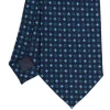 E.Marinella CRAVATTE|Cravatte In Lana E Cashmere|CRAVATTA CLASSICA IN LANA BLU SCURO Microfantasia fiore
