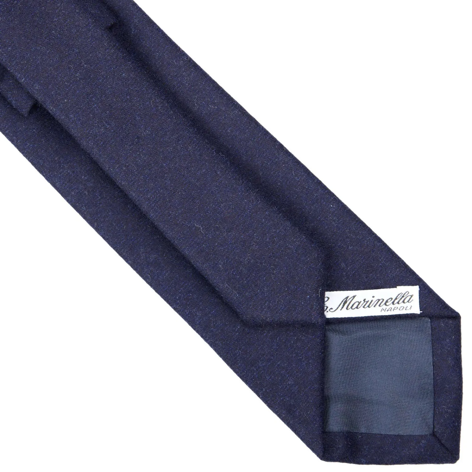 E.Marinella CRAVATTE|Cravatte In Lana E Cashmere|CRAVATTA CLASSICA IN LANA BLU SCURO Tinta unita