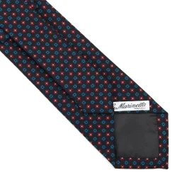 E.Marinella CRAVATTE|Cravatte In Lana E Cashmere|CRAVATTA CLASSICA IN LANA BLU SCURO Microfantasia fiore
