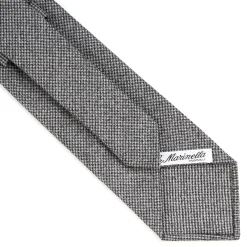 E.Marinella CRAVATTE|Cravatte In Lana E Cashmere|CRAVATTA CLASSICA IN LANA SFODERATA GRIGIO SCURO Pied de poule