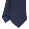 E.Marinella CRAVATTE|Cravatte In Seta Stampata|CRAVATTA CLASSICA IN LANA SFODERATA BLU SCURO BLU Bicolore