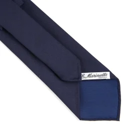 E.Marinella CRAVATTE|Cravatte In Seta Stampata|CRAVATTA CLASSICA IN LANA SFODERATA BLU SCURO BLU Bicolore