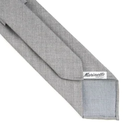 E.Marinella CRAVATTE|Cravatte In Lana E Cashmere|CRAVATTA CLASSICA IN LANA SFODERATA GRIGIO CHIARO Bicolore