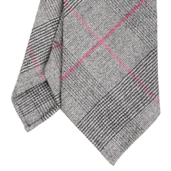 E.Marinella CRAVATTE|Cravatte In Seta Stampata|CRAVATTA CLASSICA IN LANA SFODERATA GRIGIO CHIARO Principe di galles