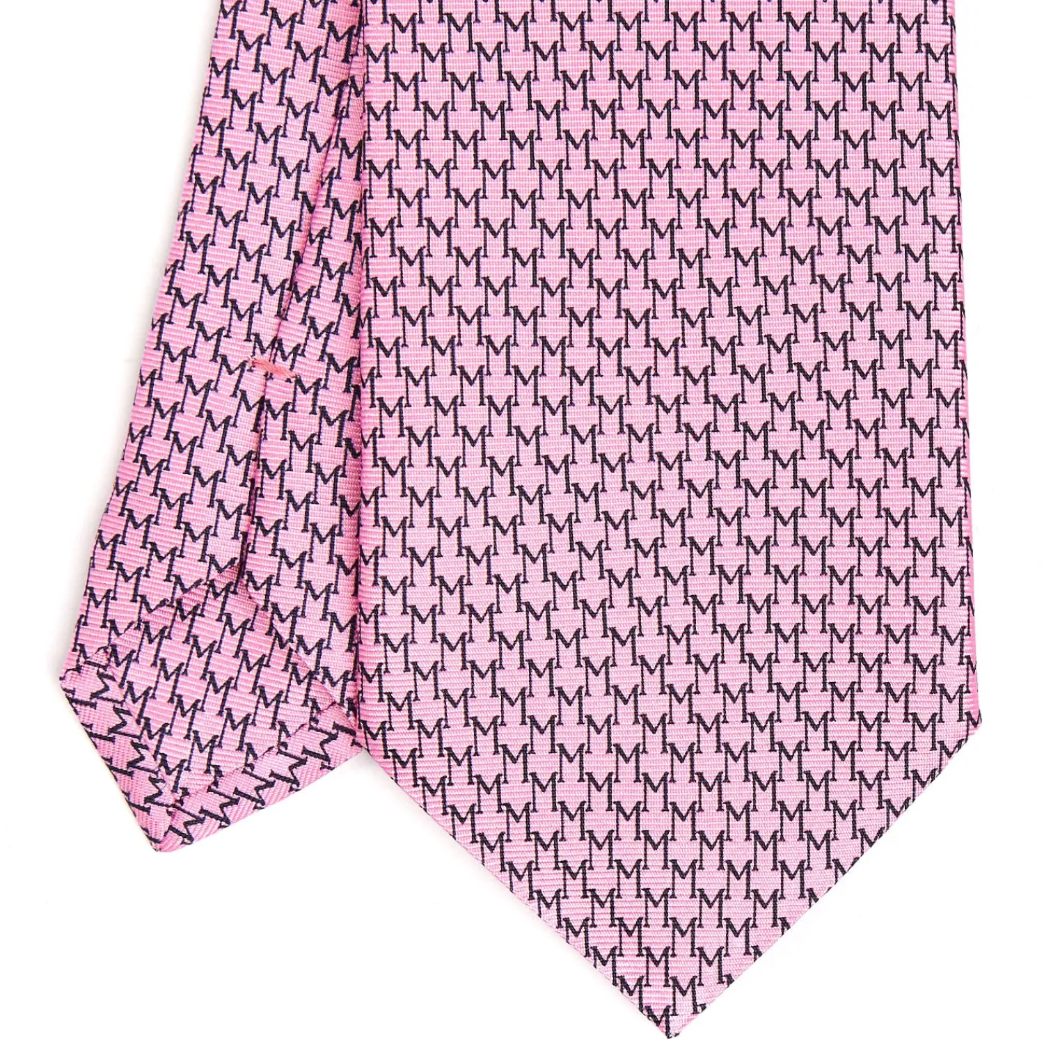 E.Marinella CRAVATTE|Cravatte In Seta Stampata|CRAVATTA CLASSICA IN SETA ROSA Microfantasia m geometrica