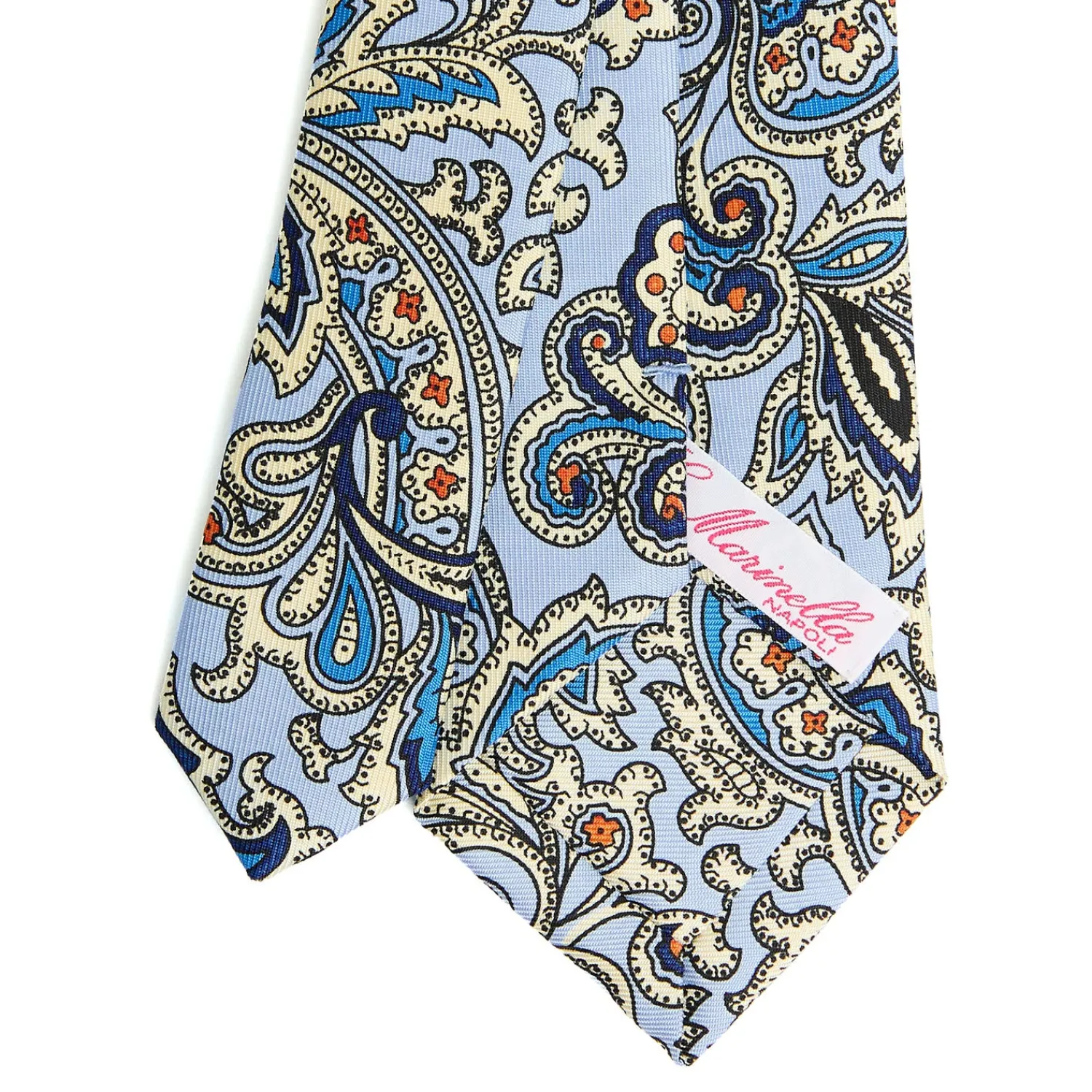 E.Marinella CRAVATTE|CRAVATTA DONNA CLASSICA IN SETA STAMPATA AZZURRA Archivio inspiration