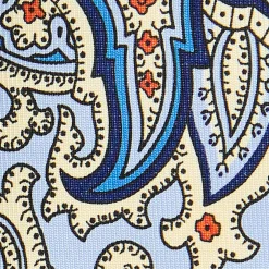 E.Marinella CRAVATTE|CRAVATTA DONNA CLASSICA IN SETA STAMPATA AZZURRA Archivio inspiration