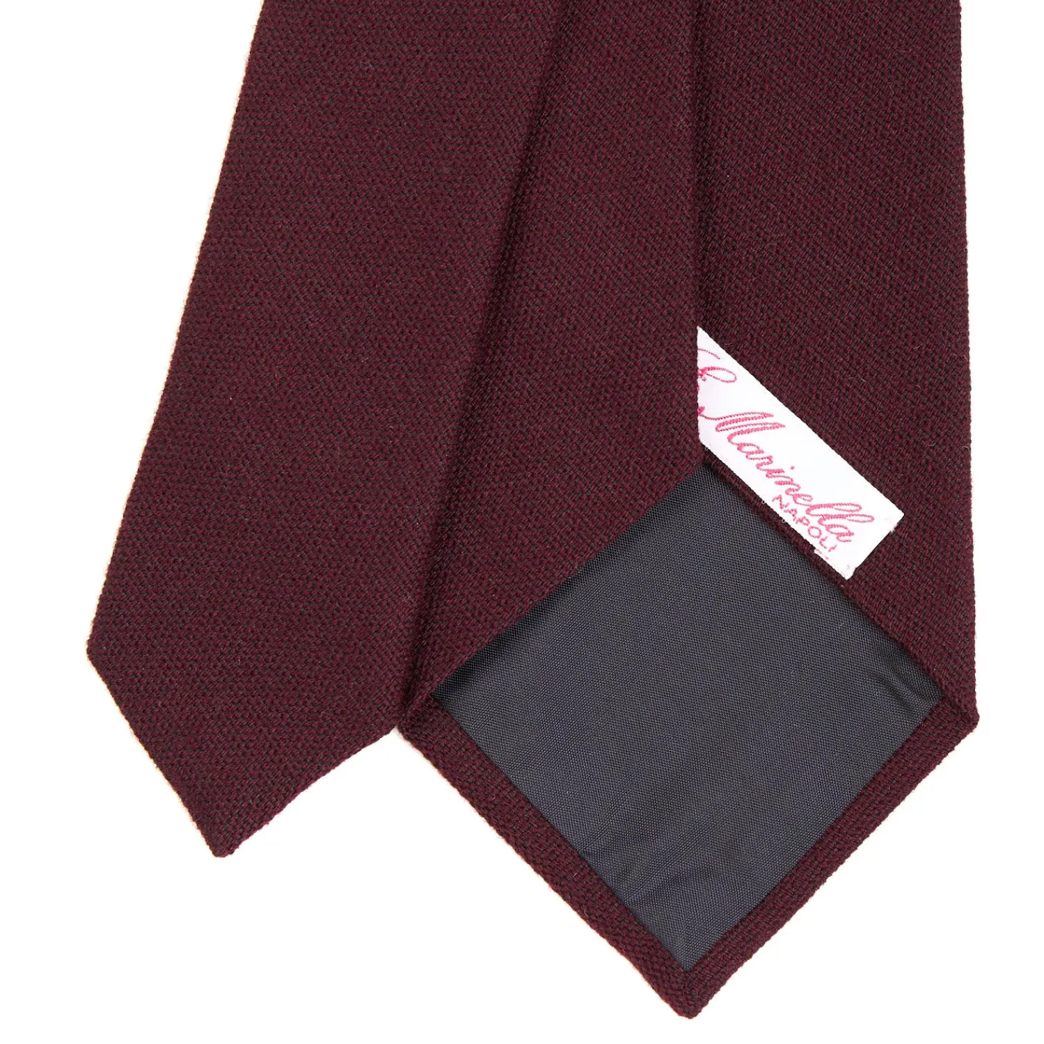 E.Marinella CRAVATTE|CRAVATTA DONNA IN LANA BORDEAUX Tinta unita