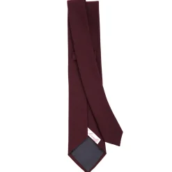 E.Marinella CRAVATTE|CRAVATTA DONNA IN LANA BORDEAUX Tinta unita
