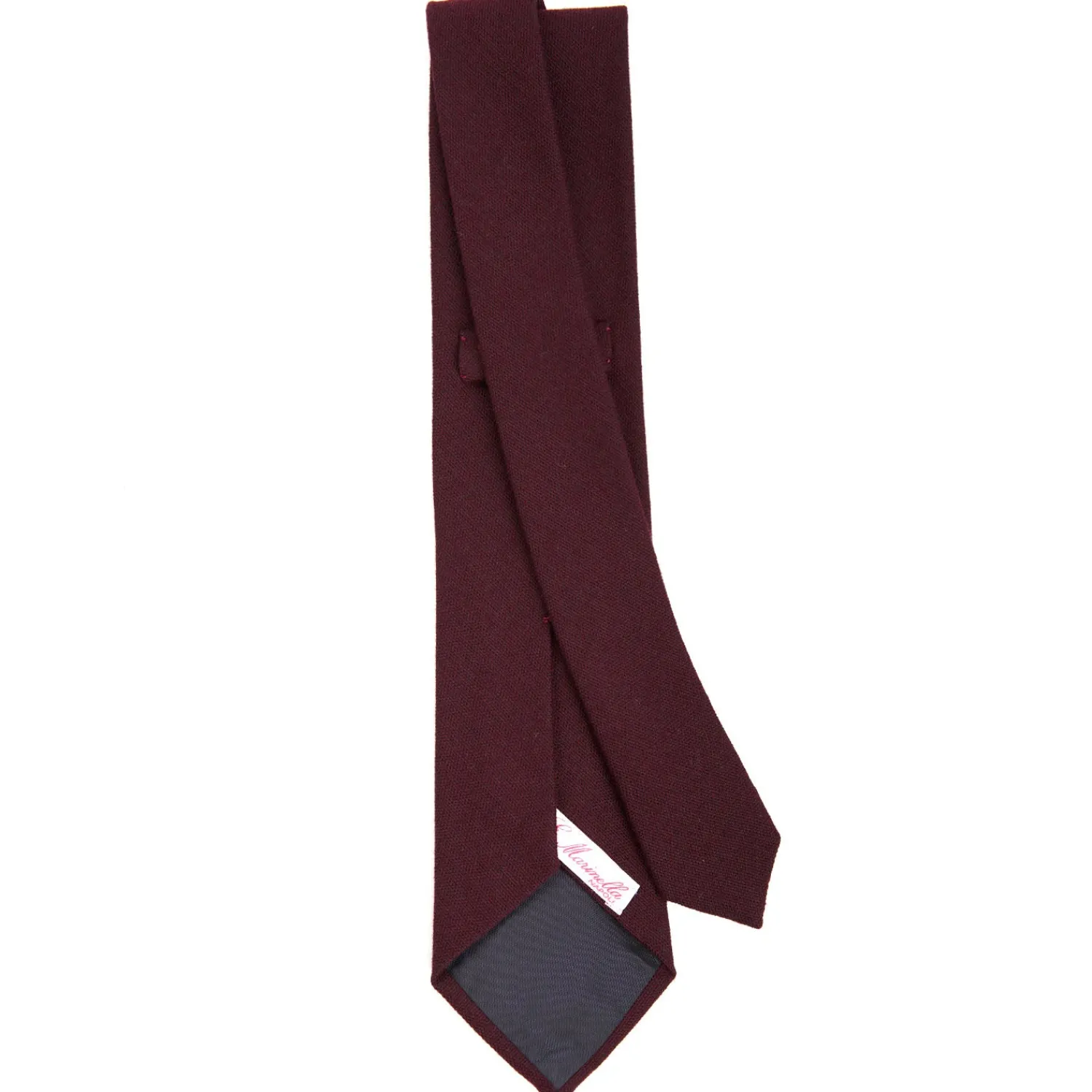 E.Marinella CRAVATTE|CRAVATTA DONNA IN LANA BORDEAUX Tinta unita