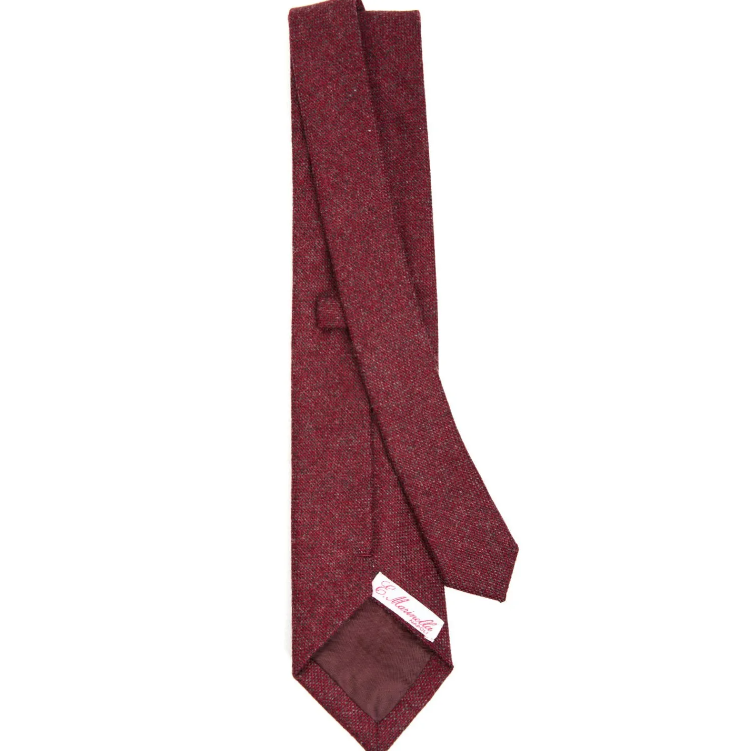 E.Marinella CRAVATTE|CRAVATTA DONNA IN LANA BORDEAUX Tinta unita