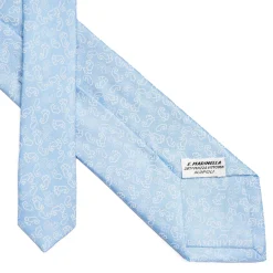 E.Marinella CRAVATTE|Cravatte Collezione Archivio|CRAVATTA IN SETA AZZURRA Collezione archivio anno 1977