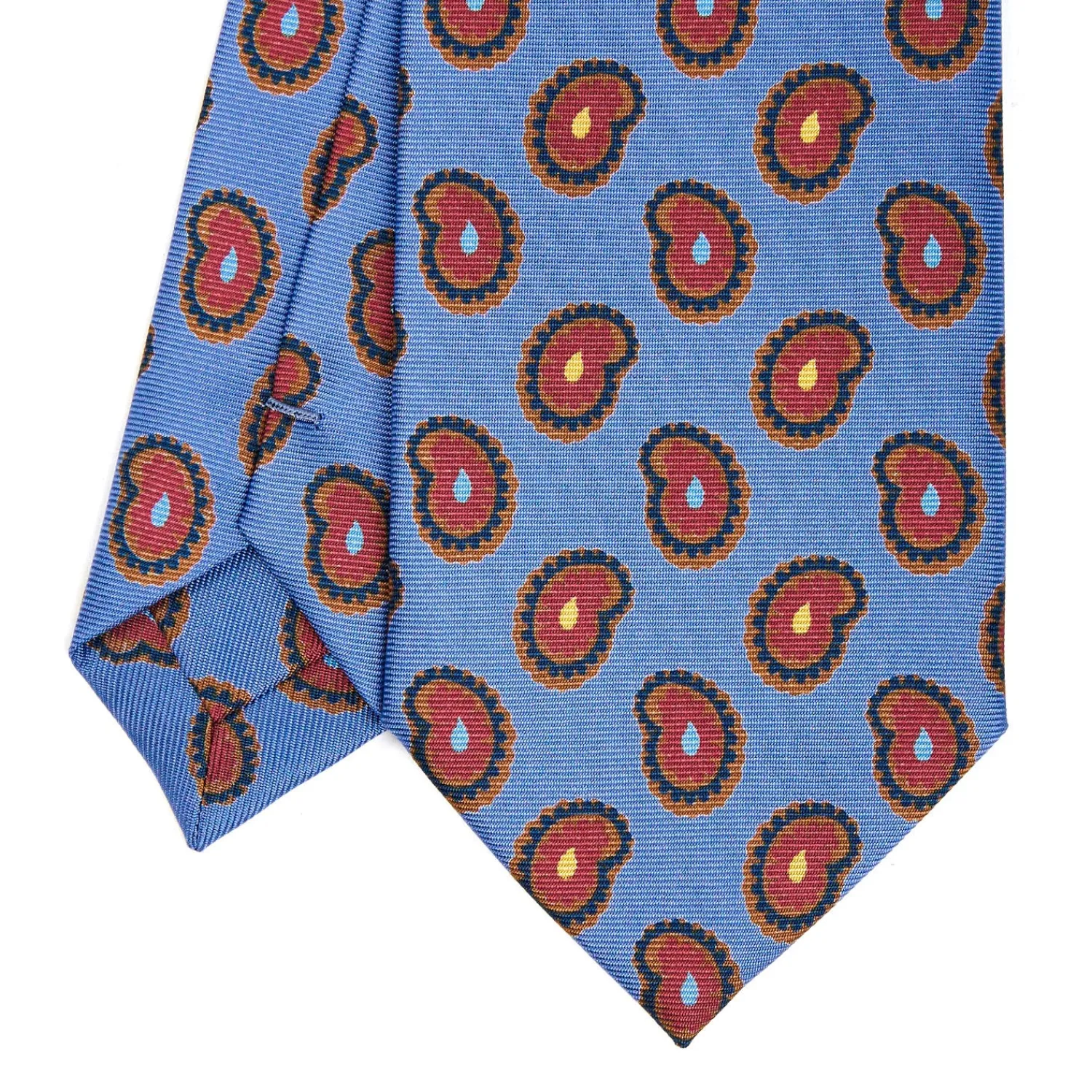 E.Marinella CRAVATTE|Cravatte Collezione Heritage|CRAVATTA IN SETA AZZURRO POLVERECollezione heritage