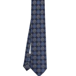 E.Marinella CRAVATTE|Cravatte Collezione Archivio|CRAVATTA IN SETA BLU Collezione archivio anno 1978