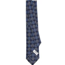 E.Marinella CRAVATTE|Cravatte Collezione Archivio|CRAVATTA IN SETA BLU Collezione archivio anno 1978