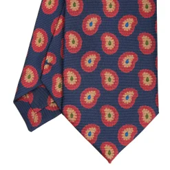 E.Marinella CRAVATTE|Cravatte Collezione Heritage|CRAVATTA IN SETA BLU SCUROCollezione heritage