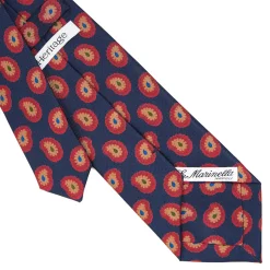 E.Marinella CRAVATTE|Cravatte Collezione Heritage|CRAVATTA IN SETA BLU SCUROCollezione heritage