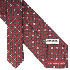 E.Marinella CRAVATTE|Cravatte Collezione Archivio|CRAVATTA IN SETA ROSSA Collezione archivio anno 1964