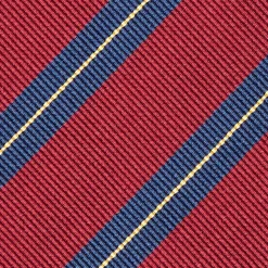 E.Marinella CRAVATTE|Cravatte Regimental E Rigate|CRAVATTA REGIMENTAL IN SETA BORDEAUX Righe blu e beige