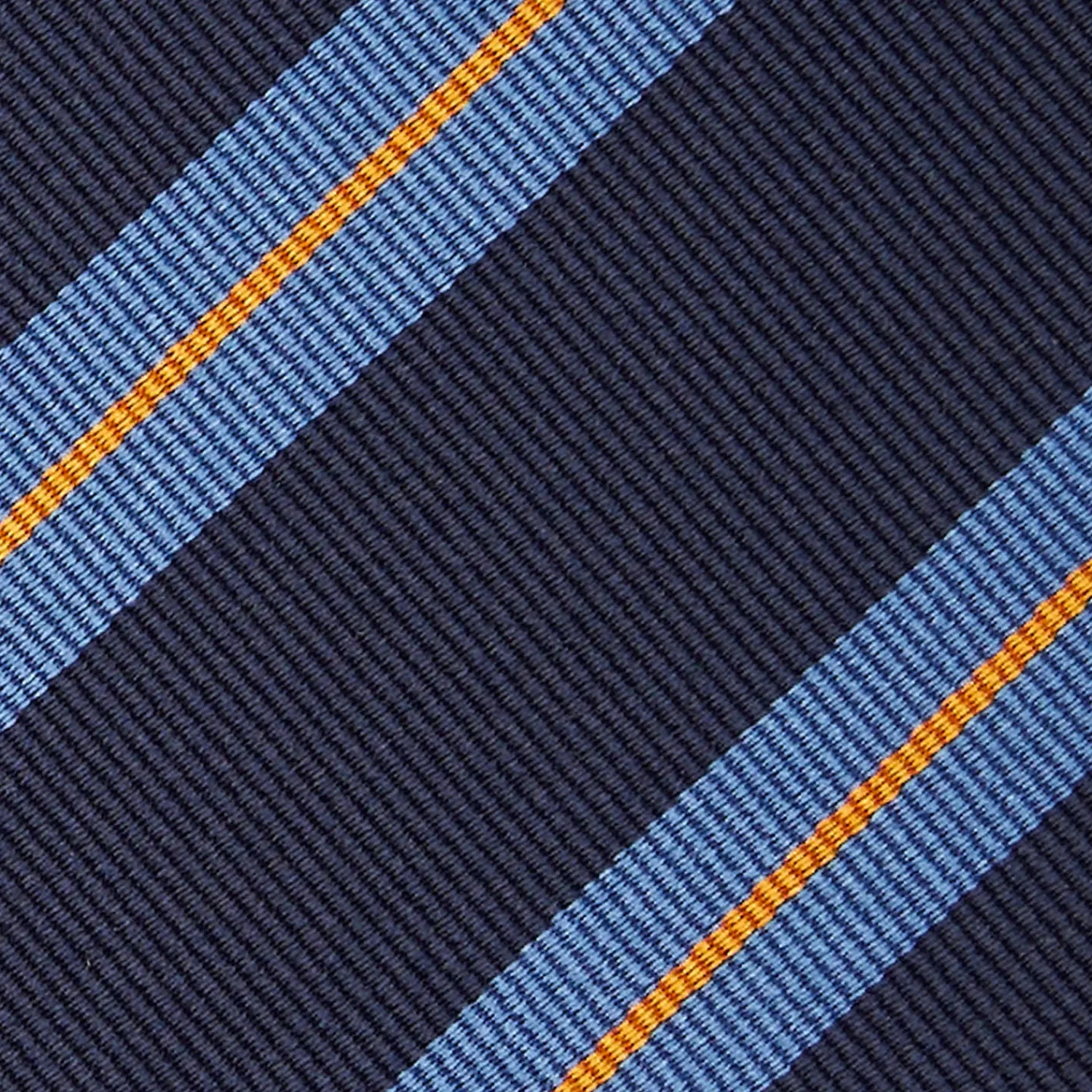 E.Marinella CRAVATTE|Cravatte Regimental E Rigate|CRAVATTA REGIMENTAL IN SETA BLU SCURO Righe azzurre e beige