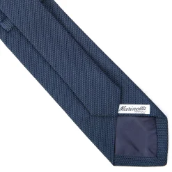 E.Marinella CRAVATTE|Cravatte In Garza E Tricot|CRAVATTA SARTORIALE BLU In garza di seta