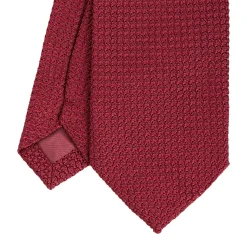 E.Marinella CRAVATTE|Cravatte In Garza E Tricot|CRAVATTA SARTORIALE BORDEAUX In garza di seta