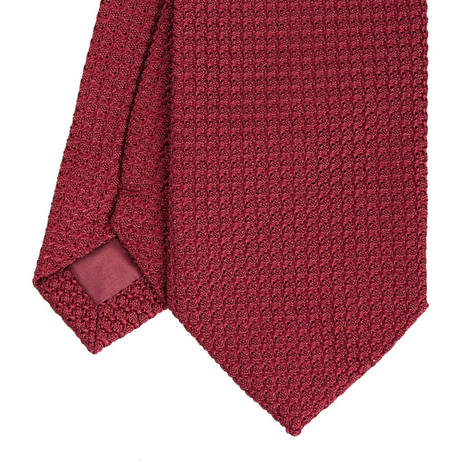 E.Marinella CRAVATTE|Cravatte In Garza E Tricot|CRAVATTA SARTORIALE BORDEAUX In garza di seta