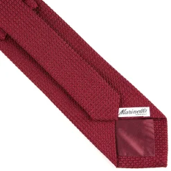 E.Marinella CRAVATTE|Cravatte In Garza E Tricot|CRAVATTA SARTORIALE BORDEAUX In garza di seta