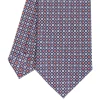 E.Marinella CRAVATTE|Cravatte In Seta Stampata|CRAVATTA SARTORIALE CLASSICA IN SETA BLU SCURO Microfantasia fiore