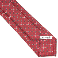 E.Marinella CRAVATTE|Cravatte In Seta Stampata|CRAVATTA SARTORIALE CLASSICA IN SETA BORDEAUX Microfantasia fiore