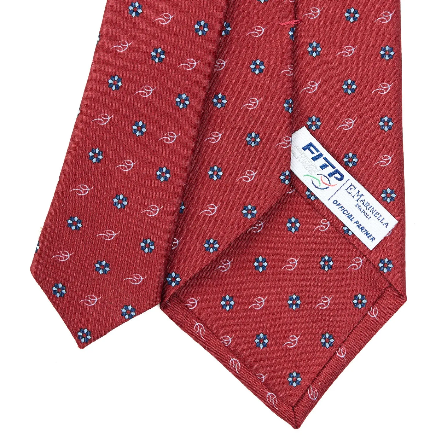 E.Marinella CRAVATTE|Cravatte In Seta Stampata|CRAVATTA SARTORIALE CLASSICA IN SETA BORDEAUX x fitp