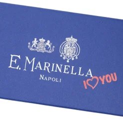 E.Marinella CRAVATTE|Cravatte In Seta Stampata|CRAVATTA SARTORIALE CLASSICA IN SETA BLU SCURO Collezione san valentino