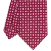 E.Marinella CRAVATTE|Cravatte In Seta Stampata|CRAVATTA SARTORIALE CLASSICA IN SETA FUCSIA Microfantasia fiore