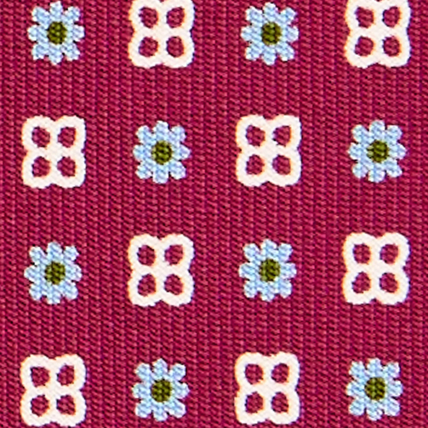 E.Marinella CRAVATTE|Cravatte In Seta Stampata|CRAVATTA SARTORIALE CLASSICA IN SETA FUCSIA Microfantasia fiore